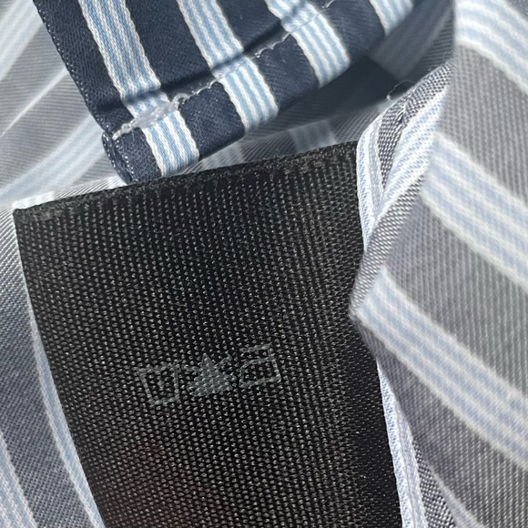 Neiman Marcus Black and White Striped Dress Shirt - Picture 12 of 12